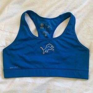 Detroit Lions Nike Sports Bra
